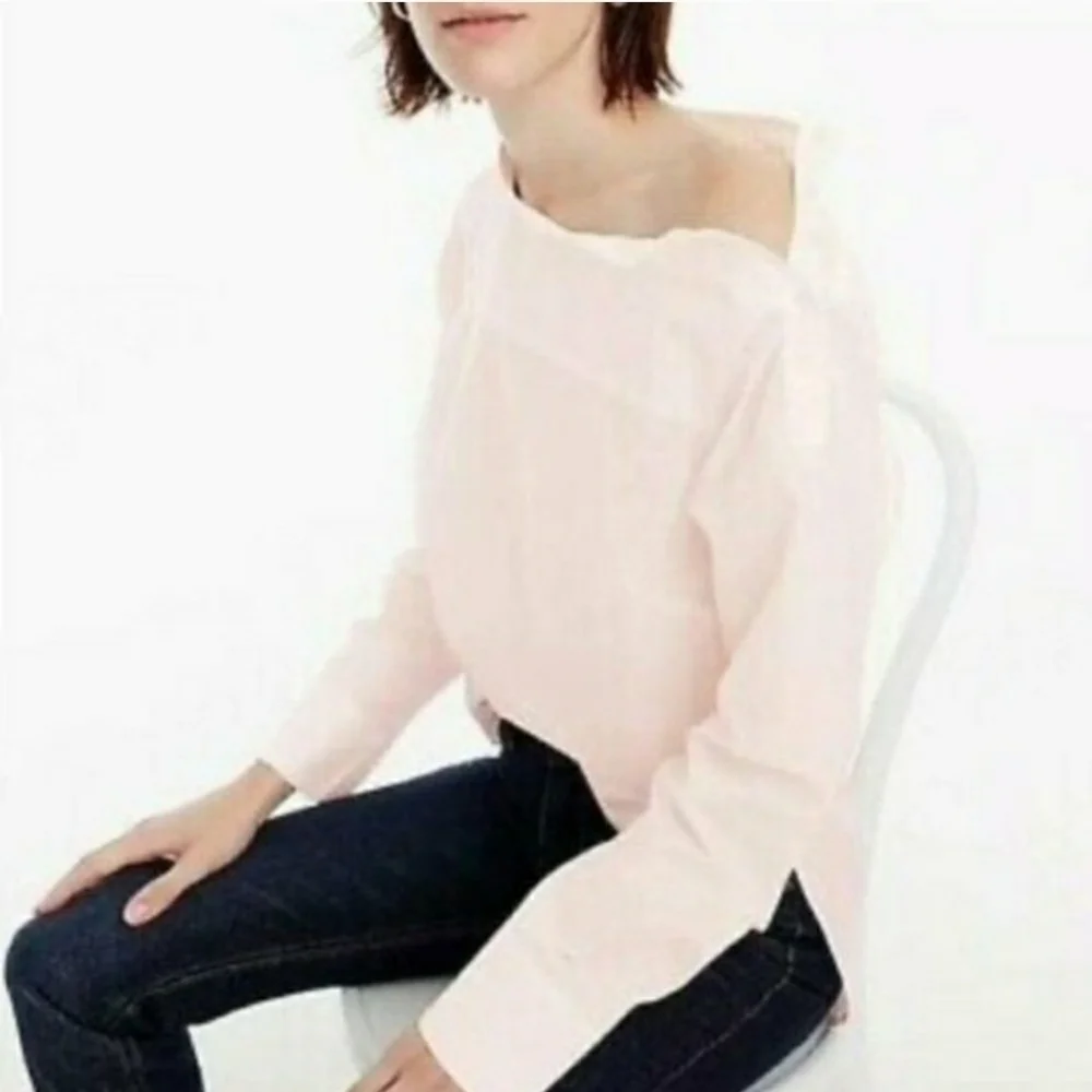 J. Crew Funnelneck Striped Top Size 4